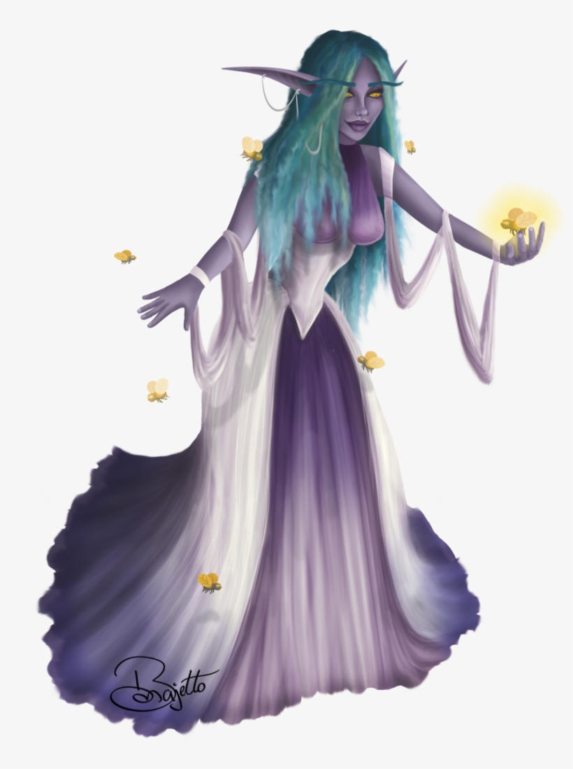 Night Elf Priestess Ps6 - Illustration, transparent png