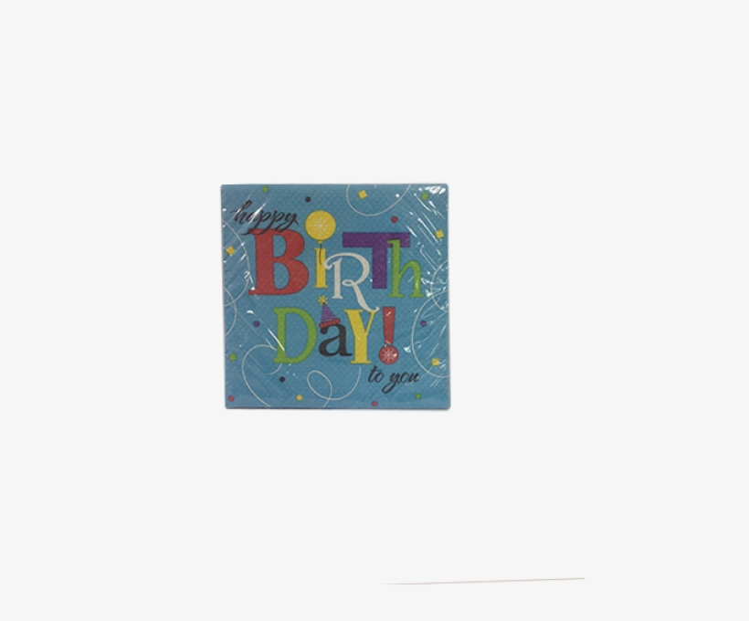 Happy Birthday To You Beverage Napkin - Visual Arts, transparent png