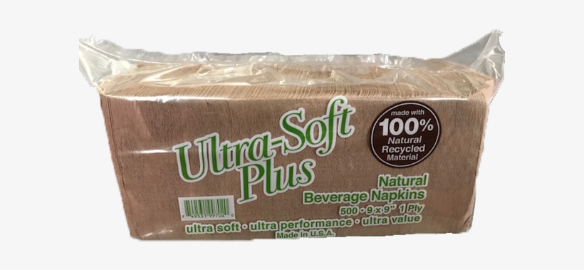Ultra Soft Plus Beverage Napkin 1 Ply Natural 9x9, transparent png