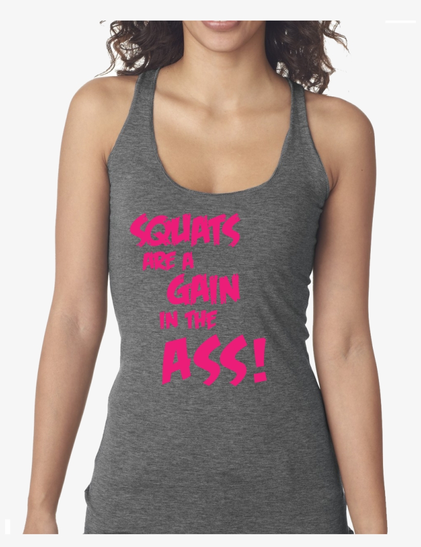 Squat Are A Gain Tri Blend Racerback, transparent png