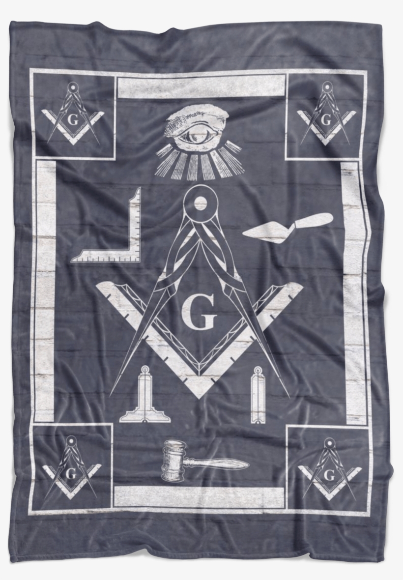 Masonic Symbols Fleece Blanket, transparent png