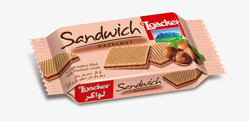 Loacker Sandwich Hazelnut 25g, transparent png