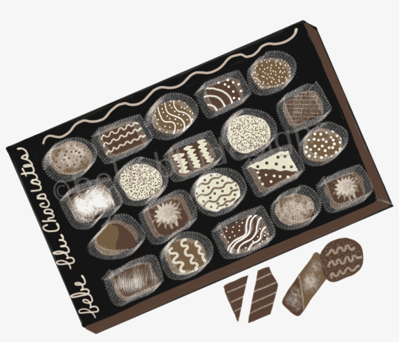 Chocolates Box - Chocolate, transparent png