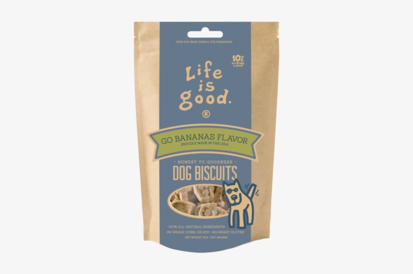 Go Bananas Dog Biscuits - Life Is Good, transparent png