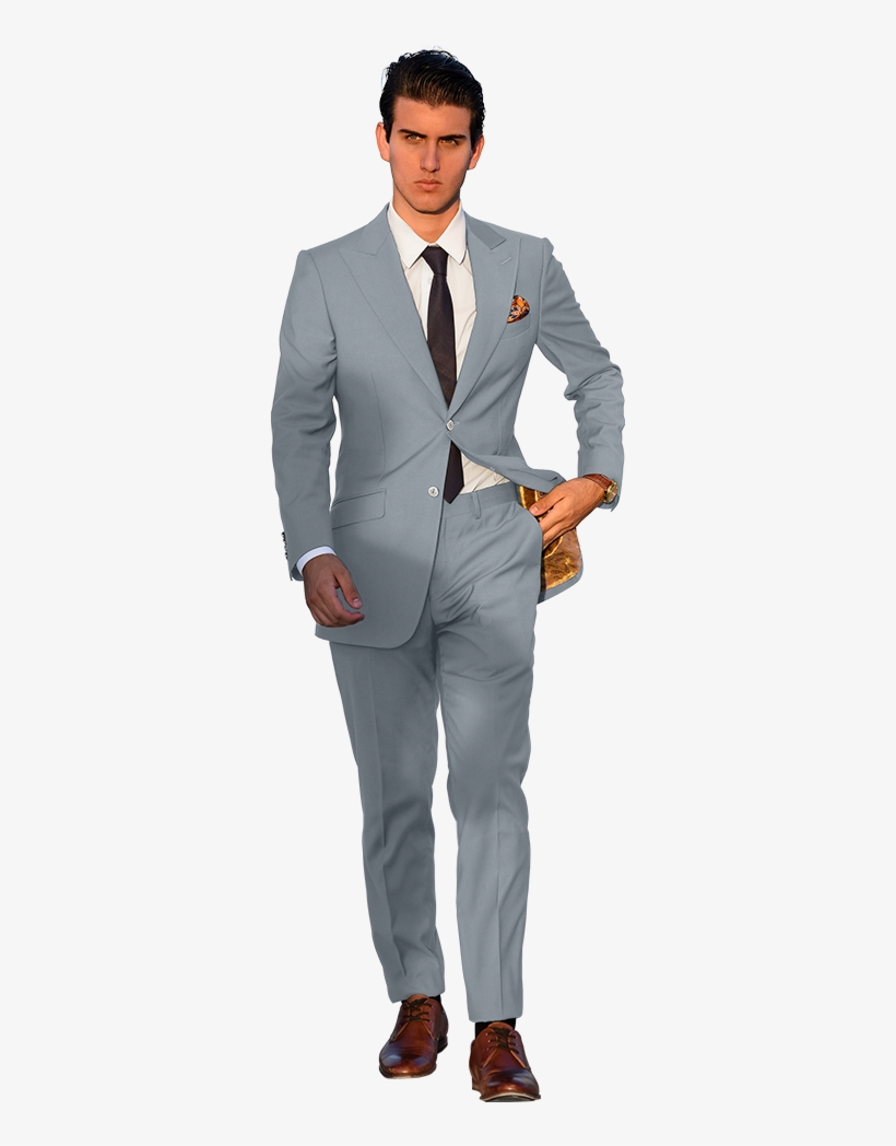 The Regal Light Grey Suit - Suit, transparent png