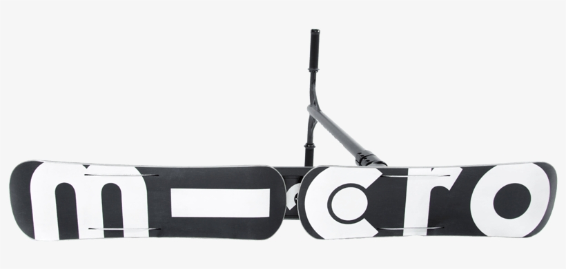 The Ski's Have A Vertically Laminated Wooden Core, - Micro Black Ice Snowpark Scooter, transparent png