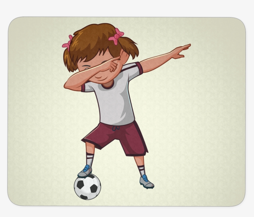 Soccer Girl Mouse Pad, Dabbing Soccer Lover Gifts - Soccer Kick, transparent png