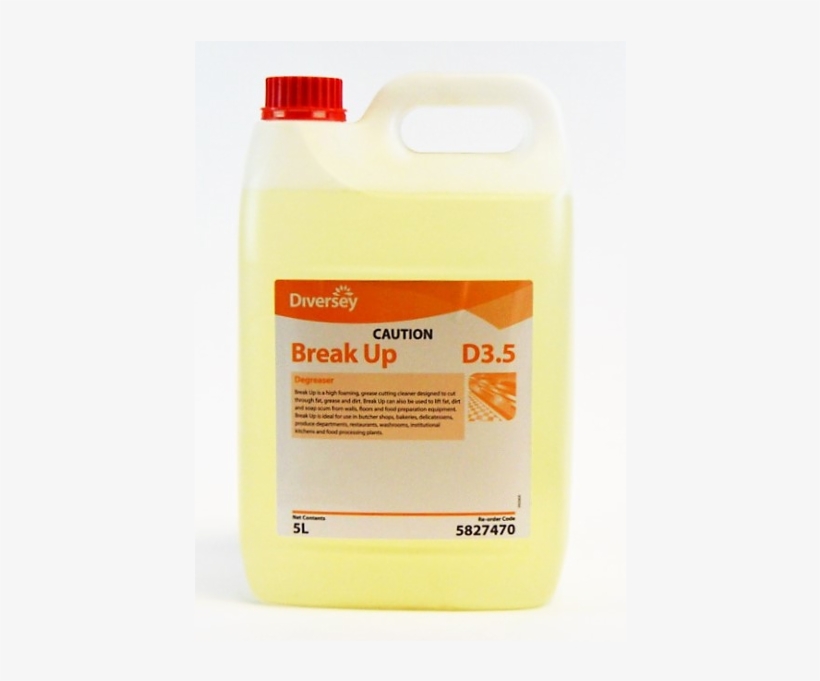 Diversey Breakup D3 - Diversey Heavy Duty Degreaser, transparent png