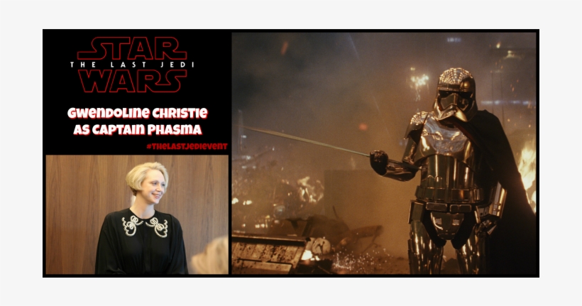 Gwendoline Christie Plays Captain Phasma In The Last - Star Wars: The Last Jedi, transparent png