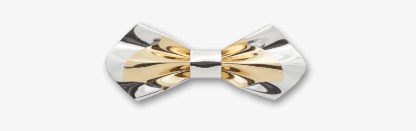 Prince In Gold Silver Bow Tie - Body Jewelry, transparent png