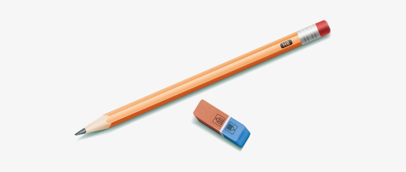 Pencil Eraser Png - Pencil And Eraser Transparent, transparent png