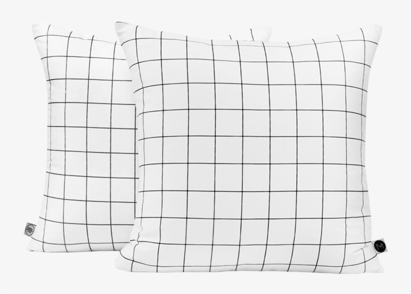 Black Grid Cushion - Cushion, transparent png