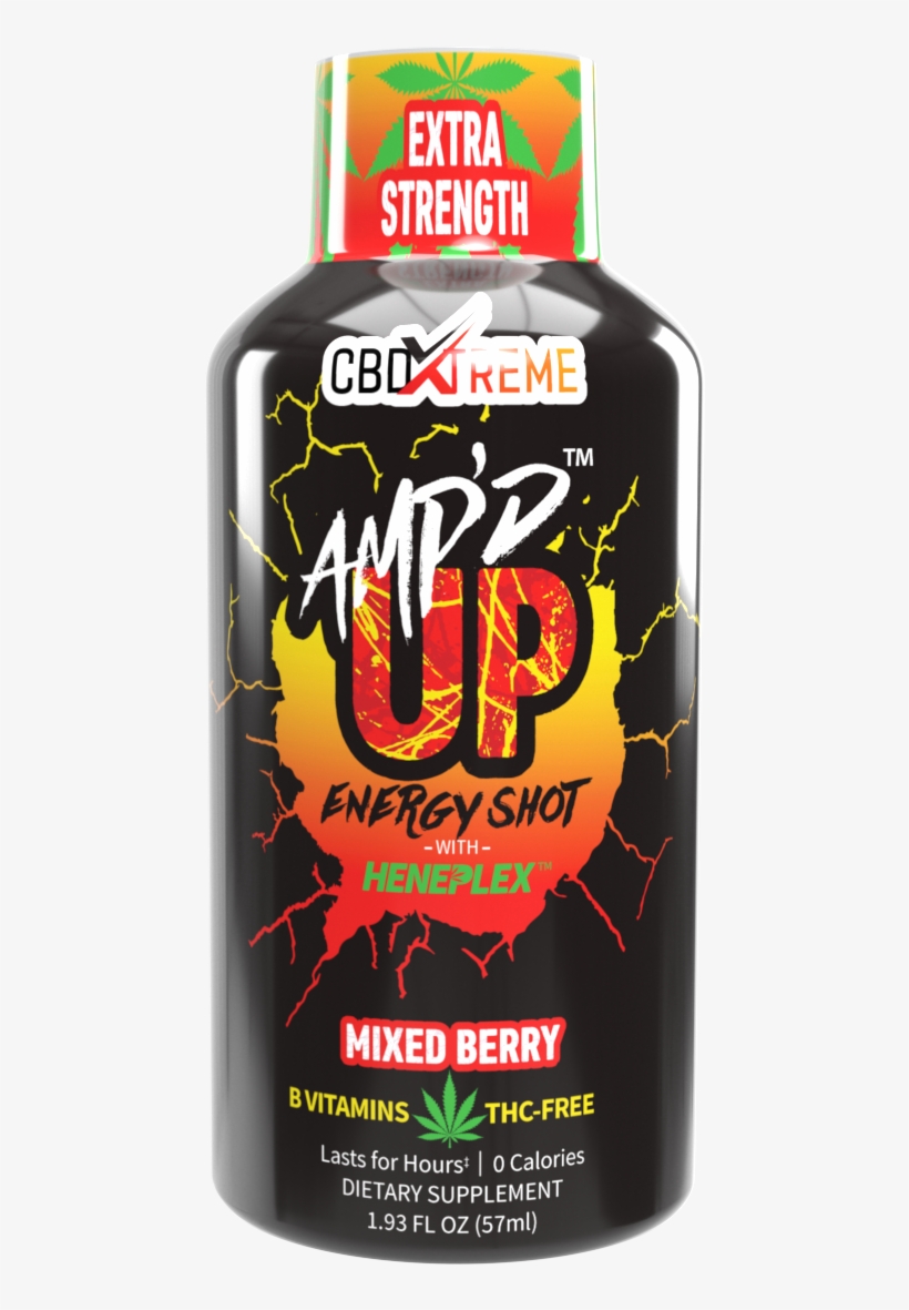 Amp'd Up™ Energy Shot- 12pk - Cbd Shots Nano 59ml (natuurlijke Energie Drank), transparent png