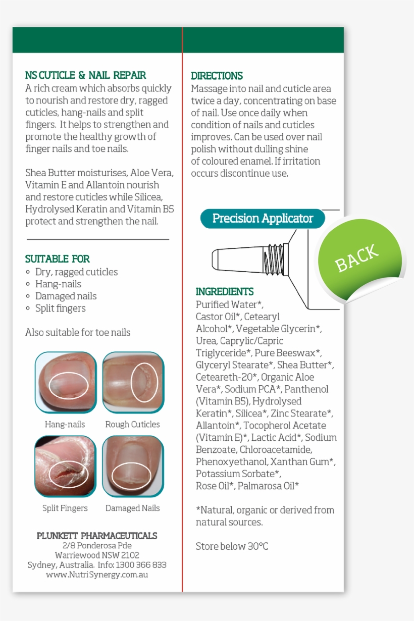 Ns-5 Cuticle & Nail Complex - Nail, transparent png