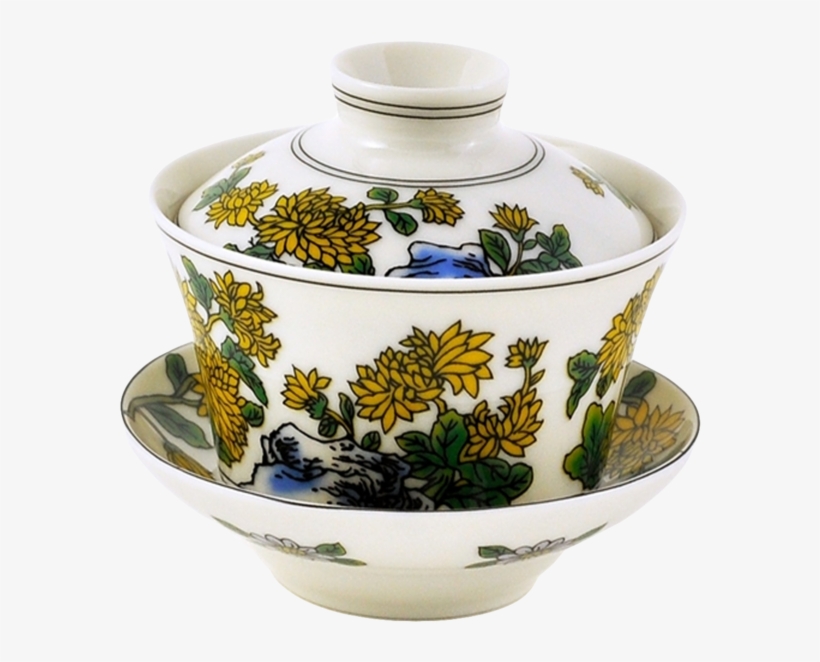 This Fine Bone China Gaiwan Has A Lotus Leaf And Lotus - Gaiwan, transparent png