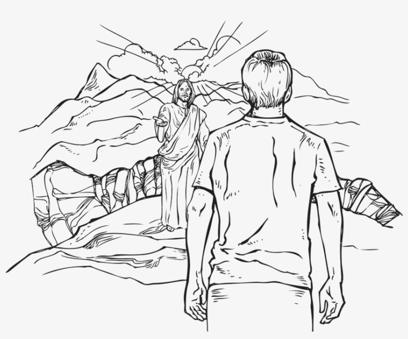 This Diagram Illustrates That God Has Bridged The Gulf - Sketch About Religious But Not Spiritual, transparent png