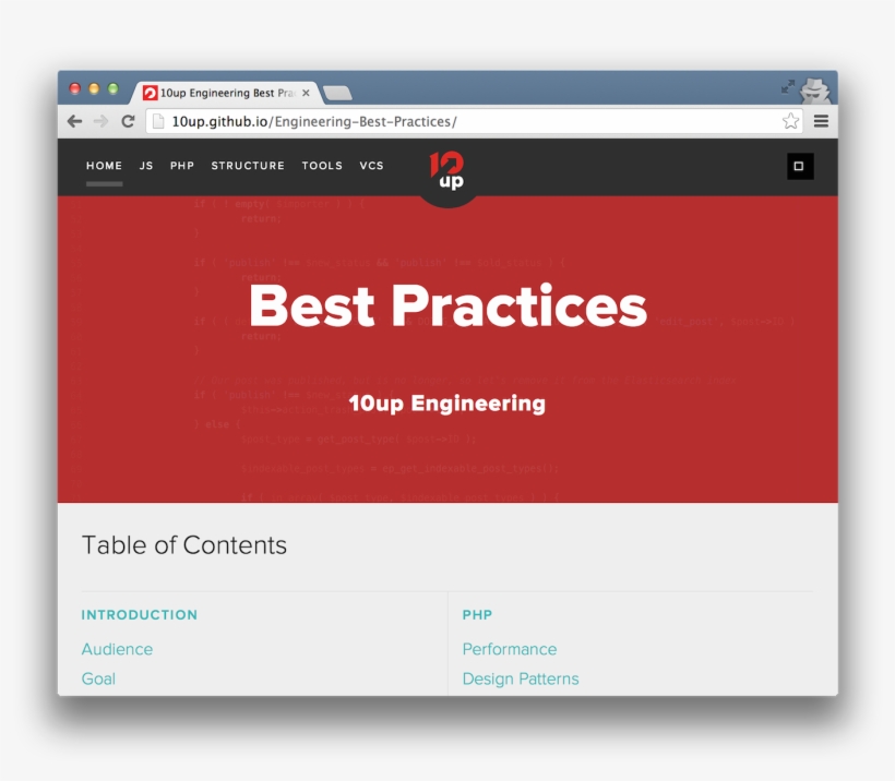 10up's Best Practices Were Created In An Effort To - Company, transparent png
