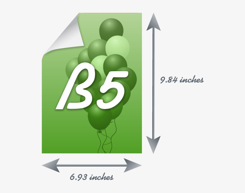 Sized Paper - B5 Paper Size In Cm, transparent png