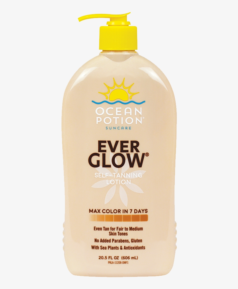 Ocean Potion® Ever Glow® Self Tanning Lotion Gives - Ocean Potion Ever Glow Self Tanning Lotion, transparent png