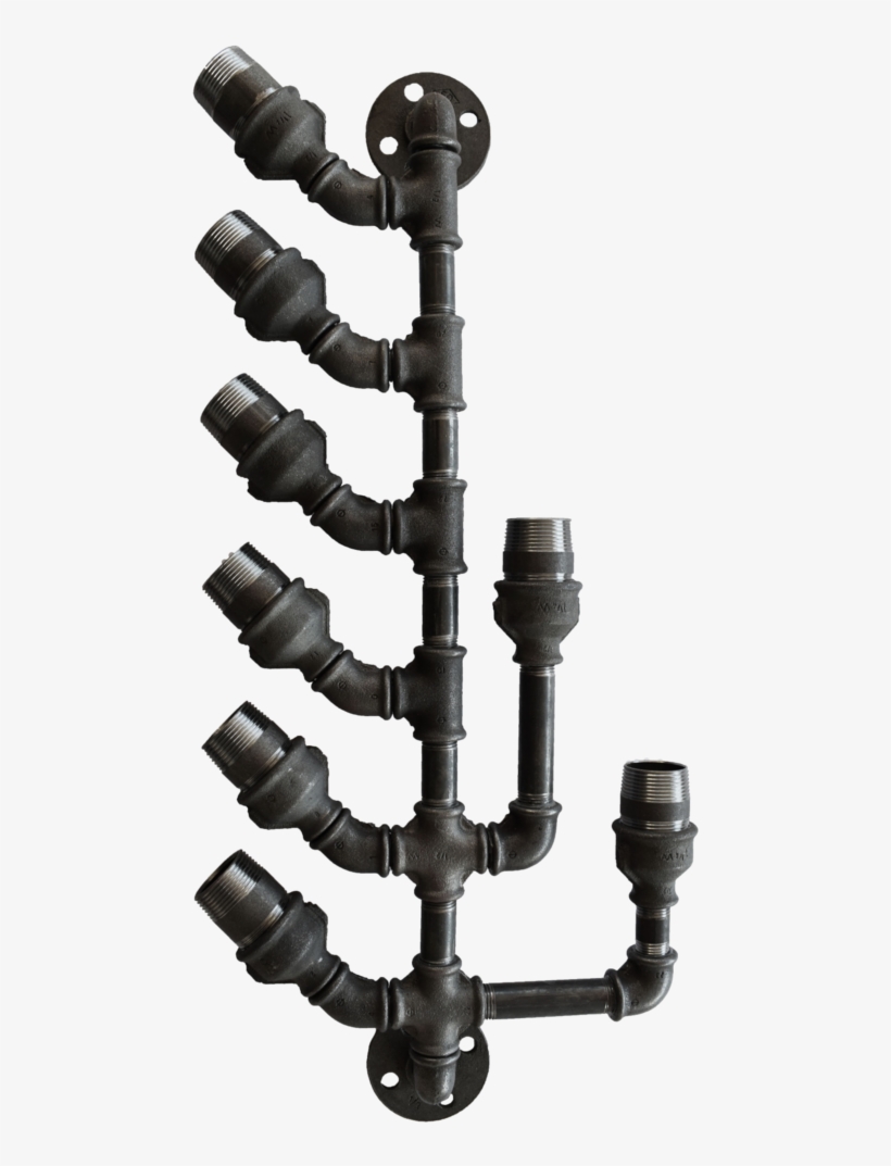 Plumbing Pipe Wine Rack - Pipe, transparent png