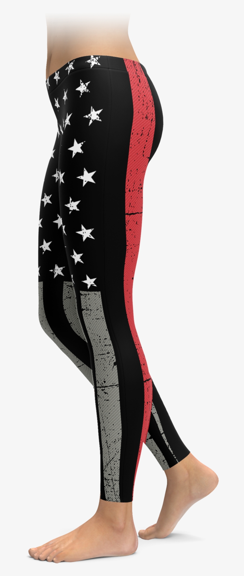 Thin Red Line Leggings - Leggings, transparent png