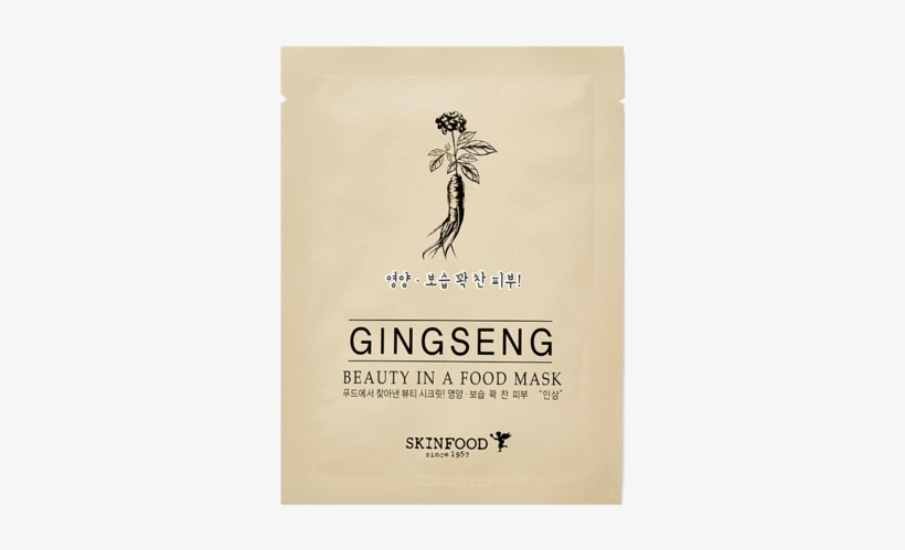 Skinfood Ginseng Sheet Mask, transparent png