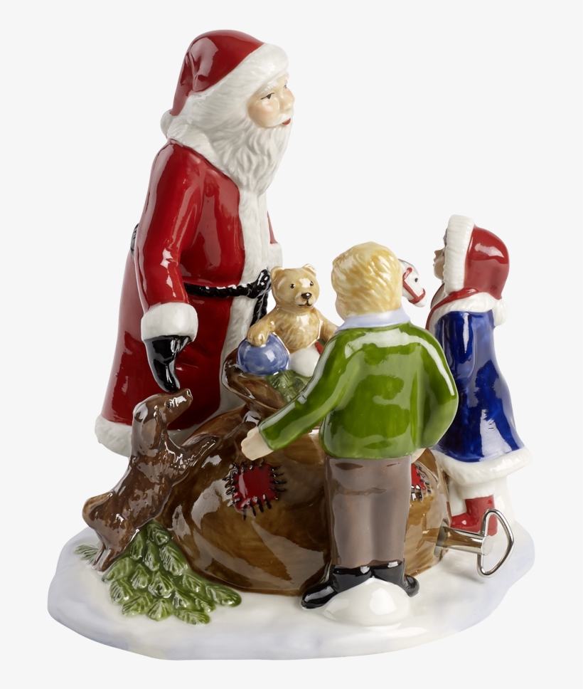 Santa With Children, transparent png