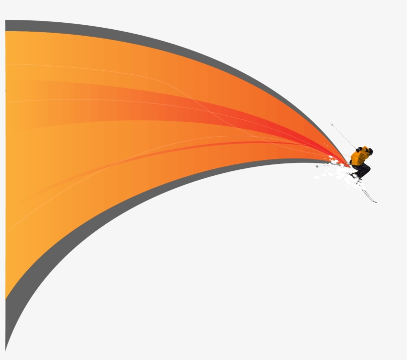 Swoosh Skier Trees - Swoosh, transparent png