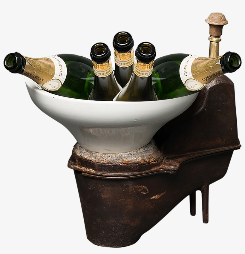 French Paris Champagne Bucket - Bucket, transparent png