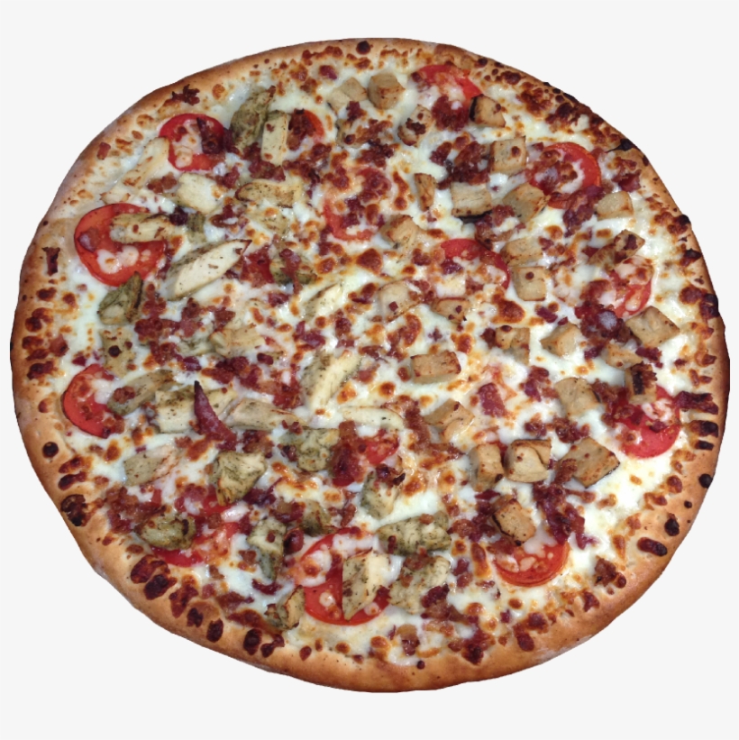 Grilled White Chicken, Crispy Smoked Bacon, Fresh Tomatoes, - Chicken Pizza With Bacon And Pepperoni, transparent png