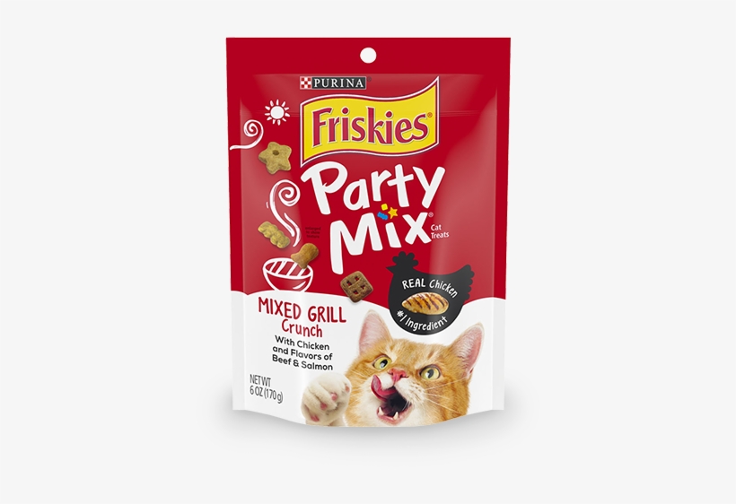 Party Mix Mixed Grill Crunch Cat Treats - Purina Friskies Gravy Pleasers, Variety Pack 5.5 Oz.,, transparent png