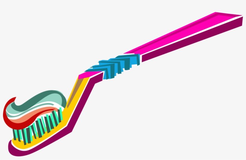 Vector Illustration Of Oral Hygiene Toothbrush For - Graphic Design, transparent png