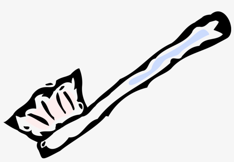 Vector Illustration Of Oral Hygiene Toothbrush For - Hand, transparent png