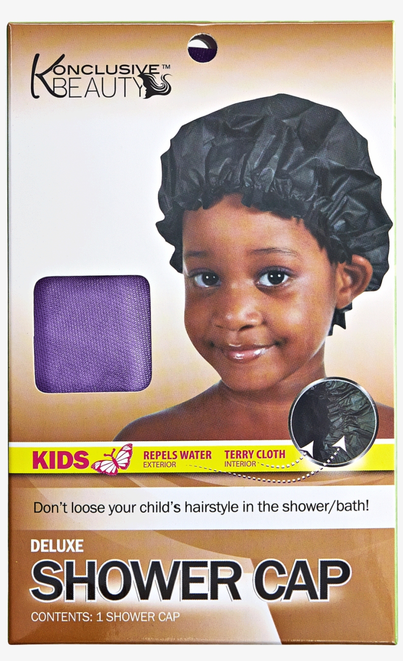 Konclusive Beauty Deluxe Kids Shower Cap, transparent png