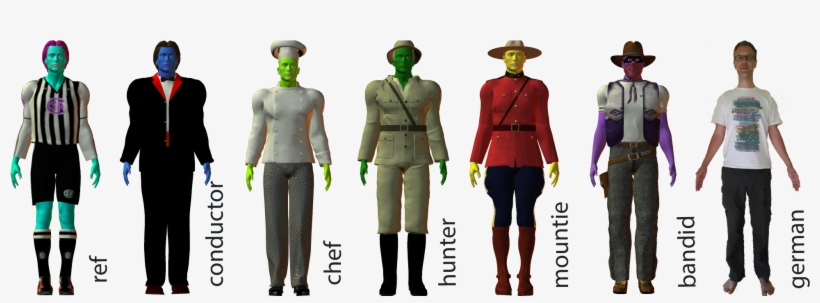 Assorted Characters From Masha's Artificial Languages - Military Uniform, transparent png