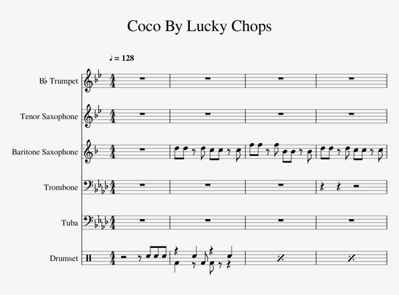 Print - Jungle Japes Bass Sheet Music, transparent png