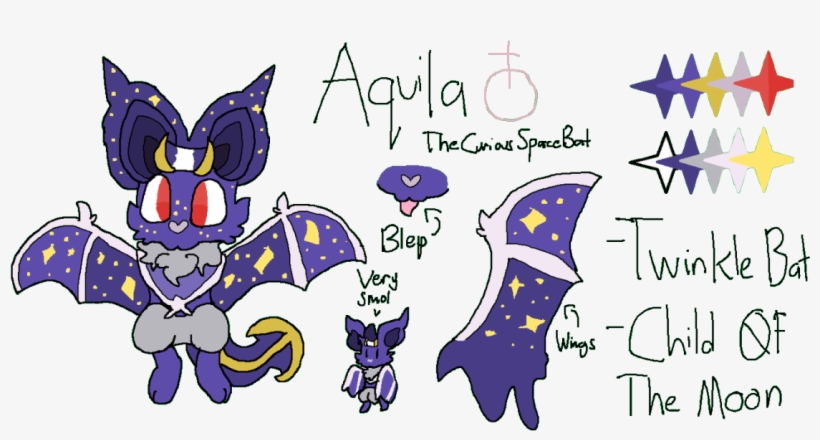 Toyhouse Aquila Is A Noibat/lunala Fusion - Cartoon, transparent png