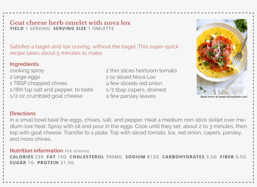 Goat Cheese Herb Omelet With Nova Lox Final - Curry, transparent png