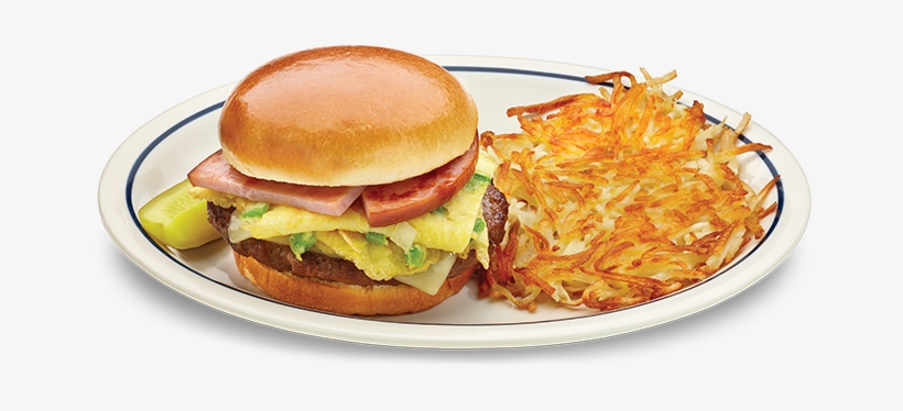 $13 - - Ihop Denver Omelette Burger, transparent png