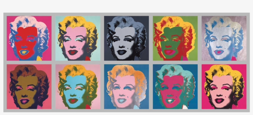 10 Marylins, 1967, Andy Warhol - Pop Art By Peter Blake, transparent png