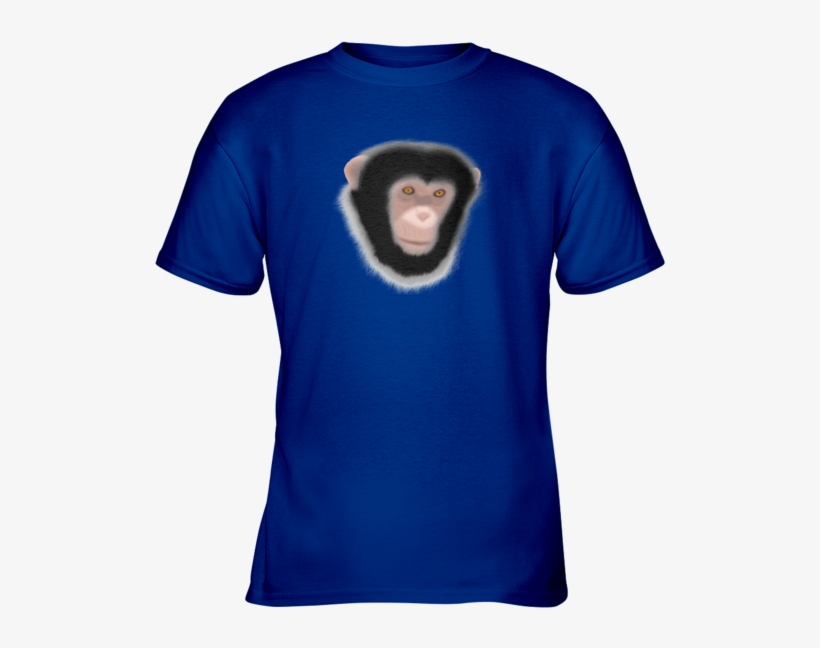Chimp Face Cotton Shirt For Kids - Special Edition, transparent png