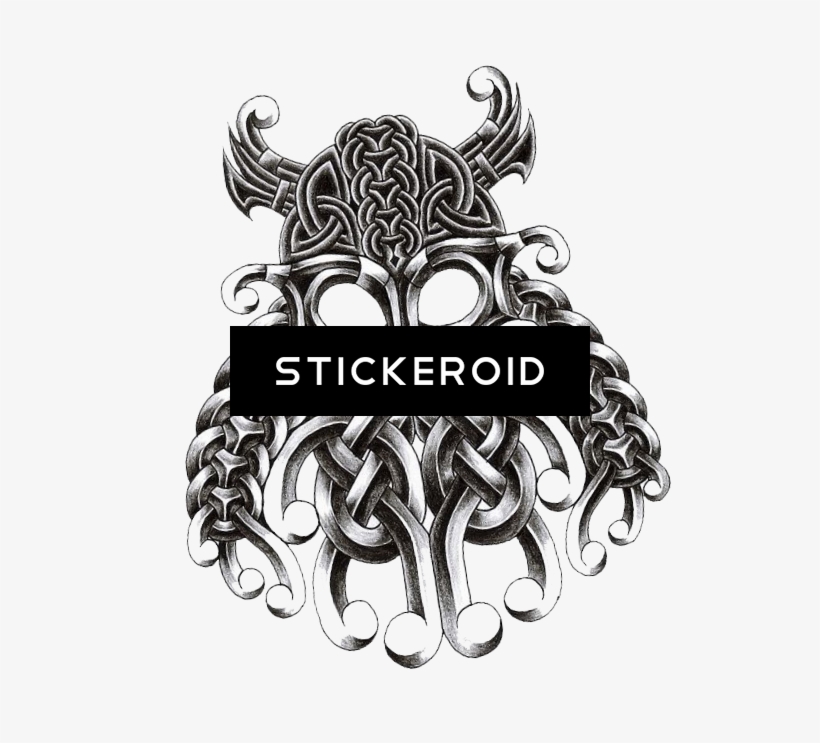 Celtic Tattoos - Gallowglassblack Square Sticker 3" X 3", transparent png