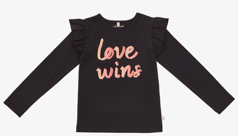 Black Love Wins Ruffle Top - Shirt, transparent png