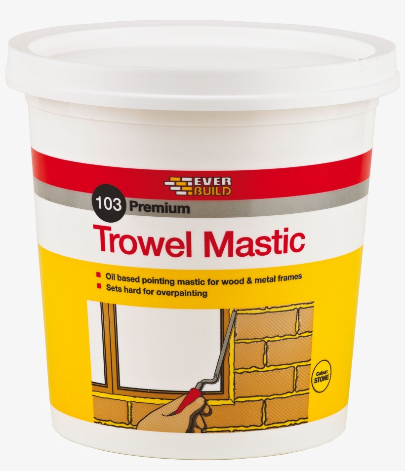 103 Trowel Mastic - Everbuild 103 Trowel Mastic - Stone 3kg, transparent png