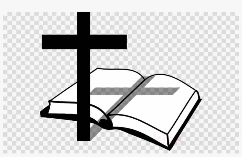 Bible And Cross Png Clipart Bible Christian Cross Clip - Cross And Bible Png, transparent png