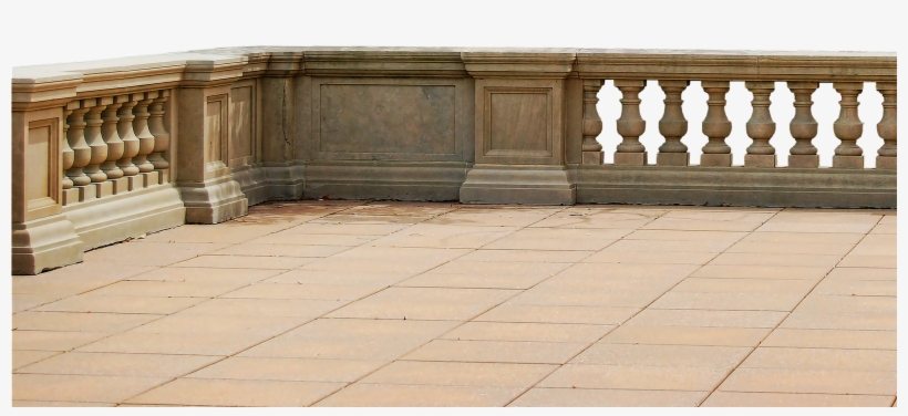 Balcony Clip Art Retro Building Material Free - Клипарты Замки На Прозрачном Фоне, transparent png