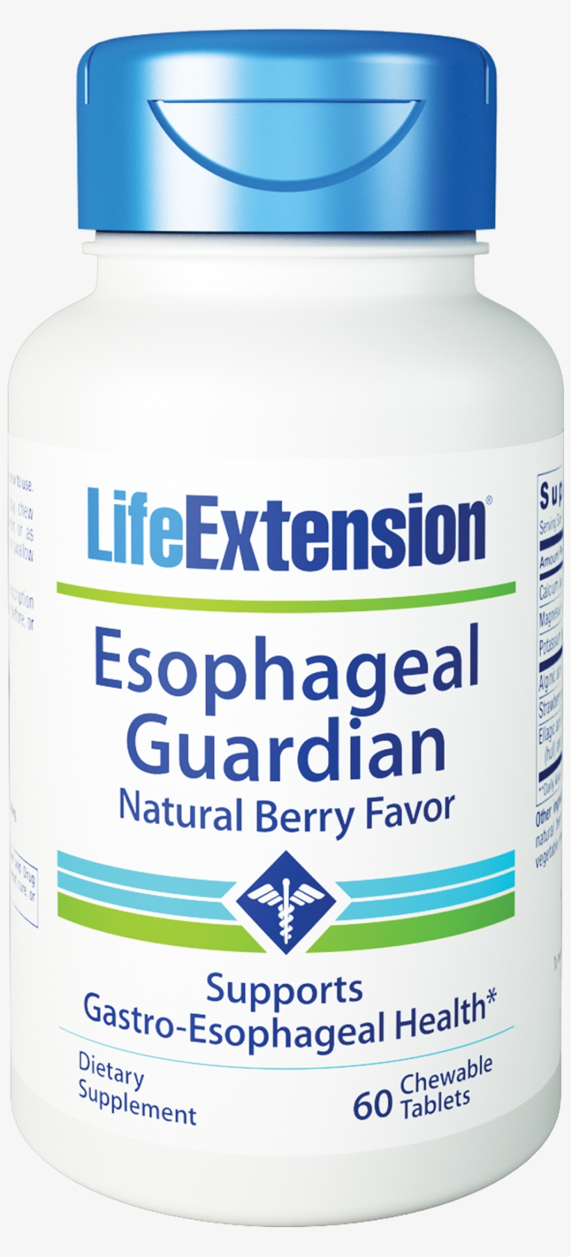 Life Extension-esophageal Guardian 60 Chewable Tablets, - Life Extension Magnesium, 500 Mg (100 Capsules), transparent png