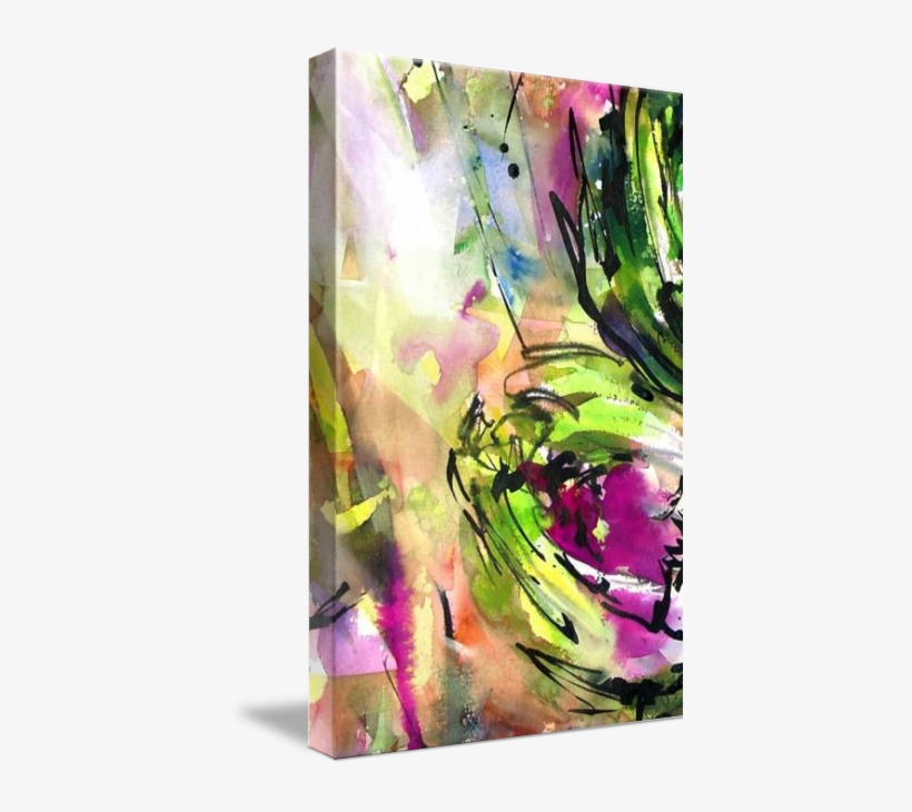 "abstract Arti Watercolor Ink By Ginette" By Ginette - Abstract Artichoke Art By Ginette, transparent png