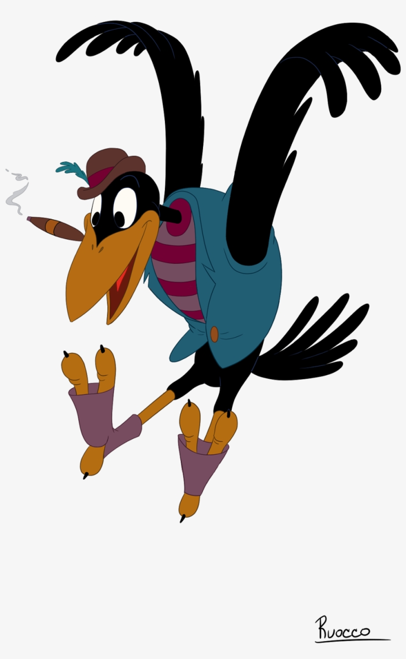 Crows Character Saturday Morning Cartoons - Jim Crow Dumbo Png, transparent png