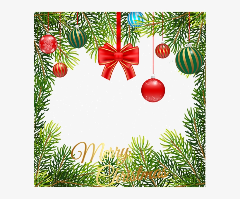 Christmas Border Png Transparent Clip Art - Transparent Christmas Vines, transparent png